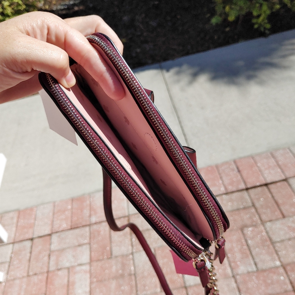 Kate Spade Floral Pup Double Zip Small Crossbody - Picture 4 of 12